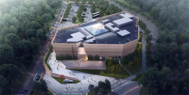 三門峽博物館設(shè)計以傾斜狀存在，整個河南博物館很少見